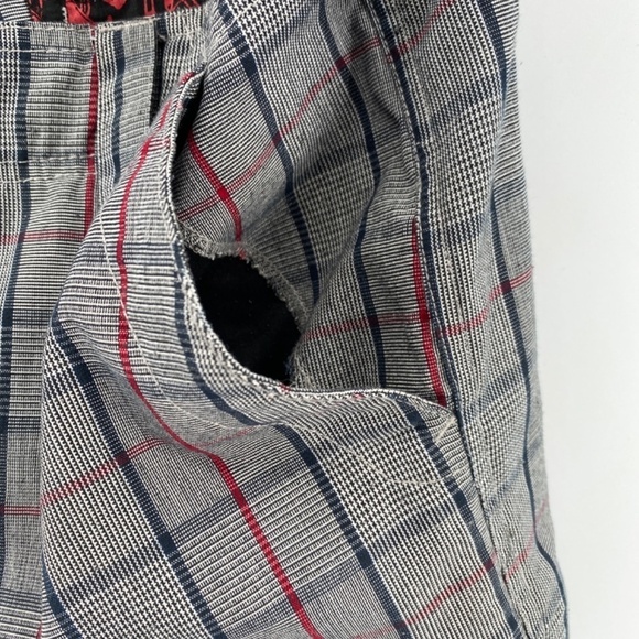 Ripe Curl Shorts Women's 32 Plaid The Search Front Rear Pockets Button Zip - Picture 10 of 10